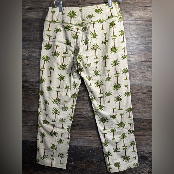 Haven Bleu Palm Tree Print Cropped Pants - Picture 8 of 8